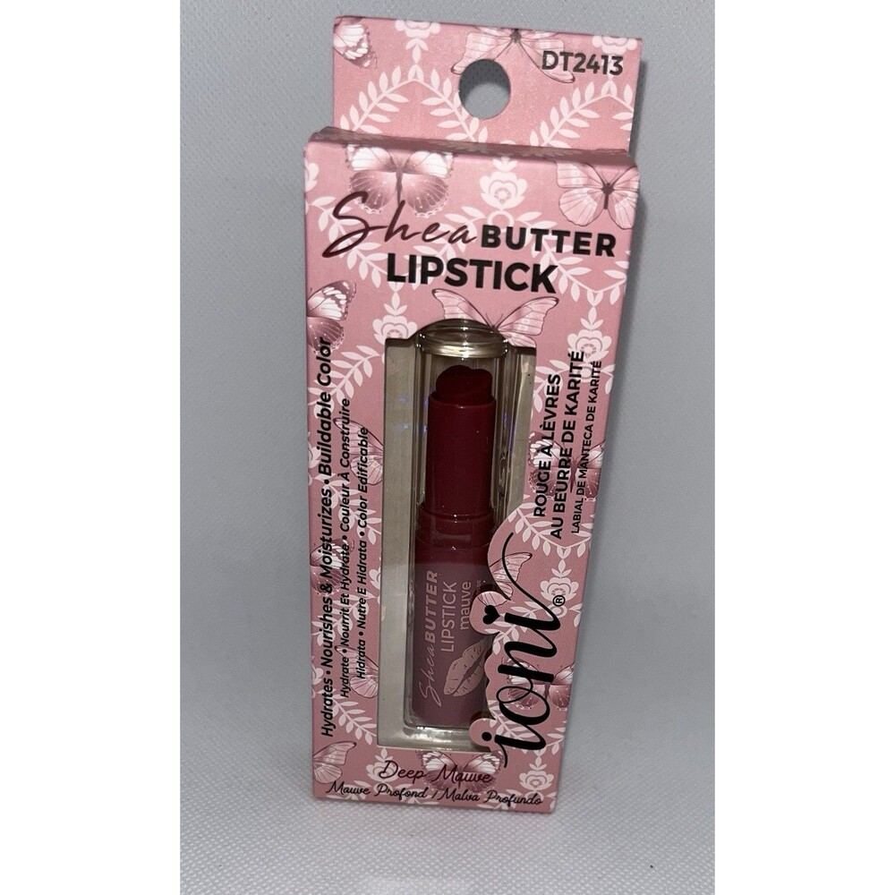 Ioni Shea Butter Vegan Lipstick Deep Mauve Color BNWT Full Size 0.13 oz/3.8g